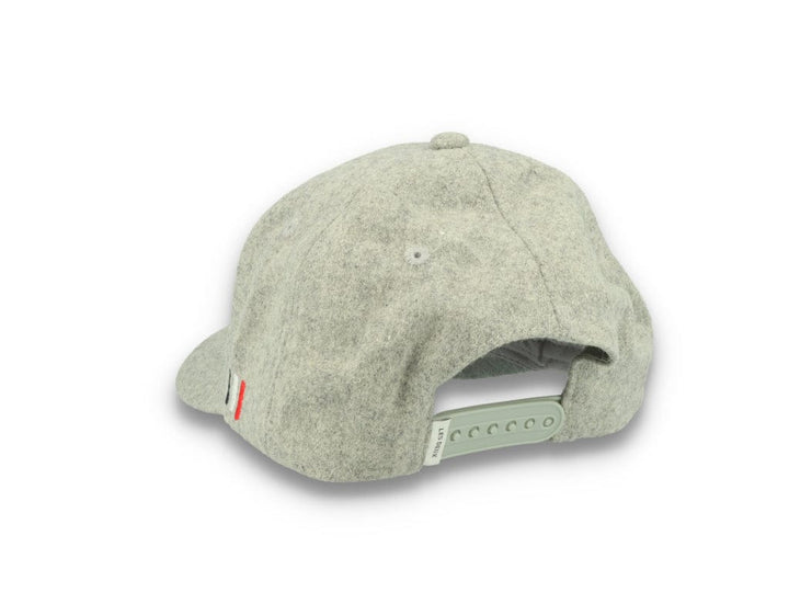 Wool II Baseball Cap Light Grey Melange/Black - LOKK