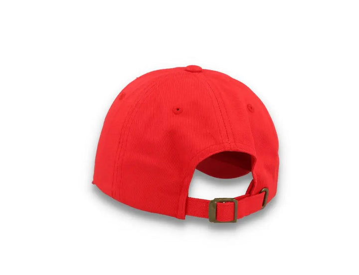 Red Dad Cap Low Profile Cotton Twill - Yupoong 6245CM - LOKK