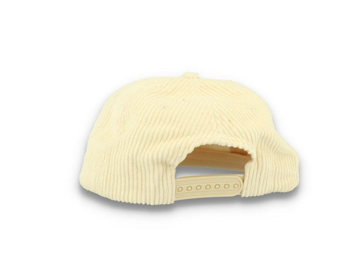 Free & Easy Don't Trip Fat Corduroy Snapback Cap Bone - LOKK
