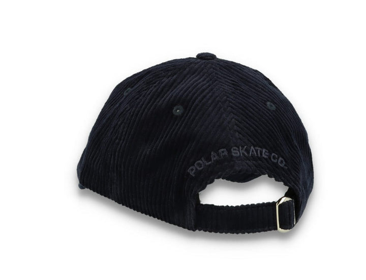 Polar Cord Stroke Logo Cap Navy - LOKK
