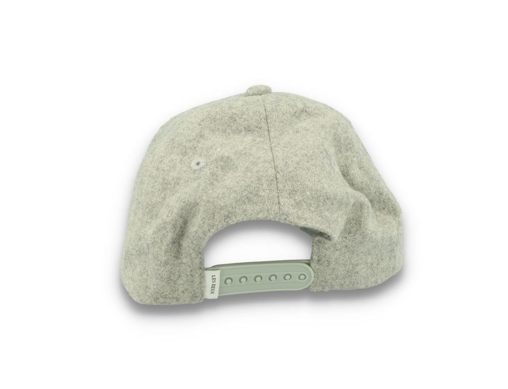 Wool II Baseball Cap Light Grey Melange/Black - LOKK