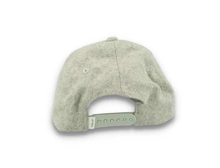 Wool II Baseball Cap Light Grey Melange/Black - LOKK