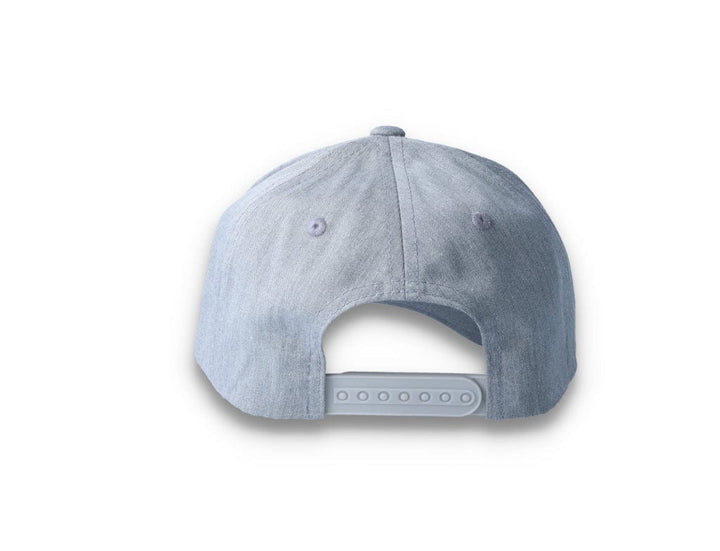 Curved Baseball Cap Snapback Heather Grey - Yupoong 7706 - LOKK