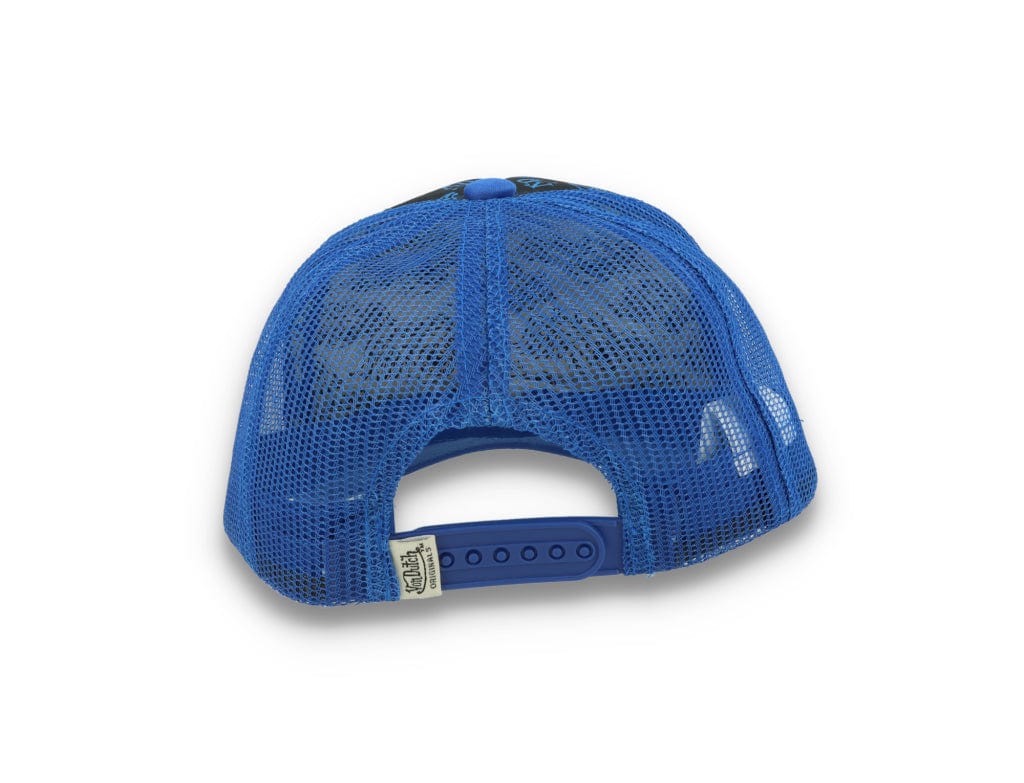Von Dutch Trucker Cap Tampa Foam All Over Print Black/Blue - LOKK