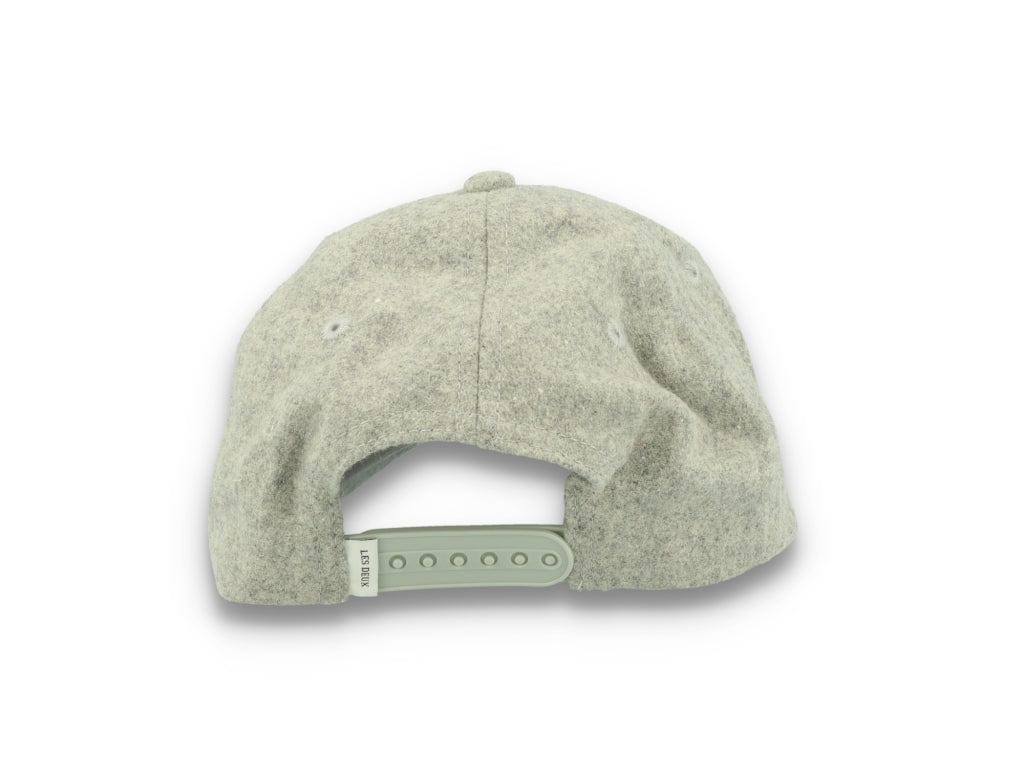 Wool II Baseball Cap Light Grey Melange/Black - LOKK