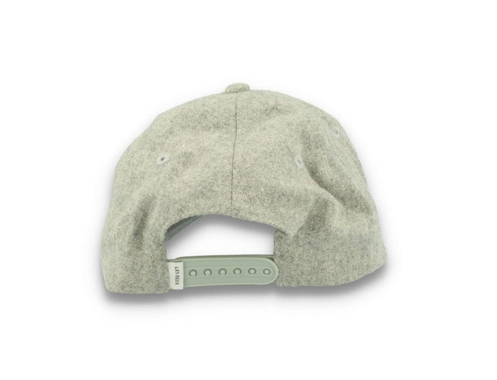 Wool II Baseball Cap Light Grey Melange/Black - LOKK