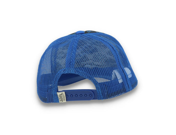 Von Dutch Trucker Cap Tampa Foam All Over Print Black/Blue - LOKK