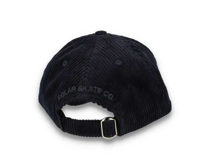 Polar Cord Stroke Logo Cap Navy - LOKK