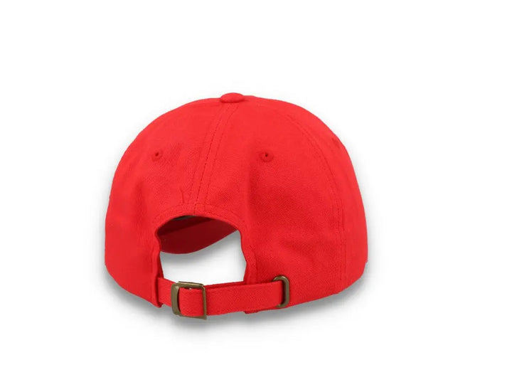 Red Dad Cap Low Profile Cotton Twill - Yupoong 6245CM - LOKK