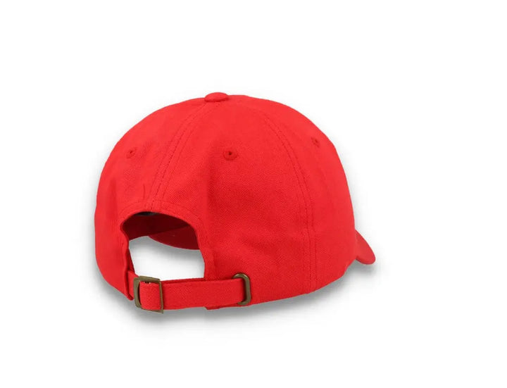 Red Dad Cap Low Profile Cotton Twill - Yupoong 6245CM - LOKK