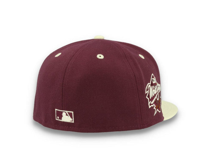 59FIFTY MLB World Series Trail Mix New York Yankees Plum/White - LOKK