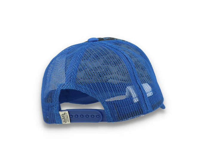 Von Dutch Trucker Cap Tampa Foam All Over Print Black/Blue - LOKK