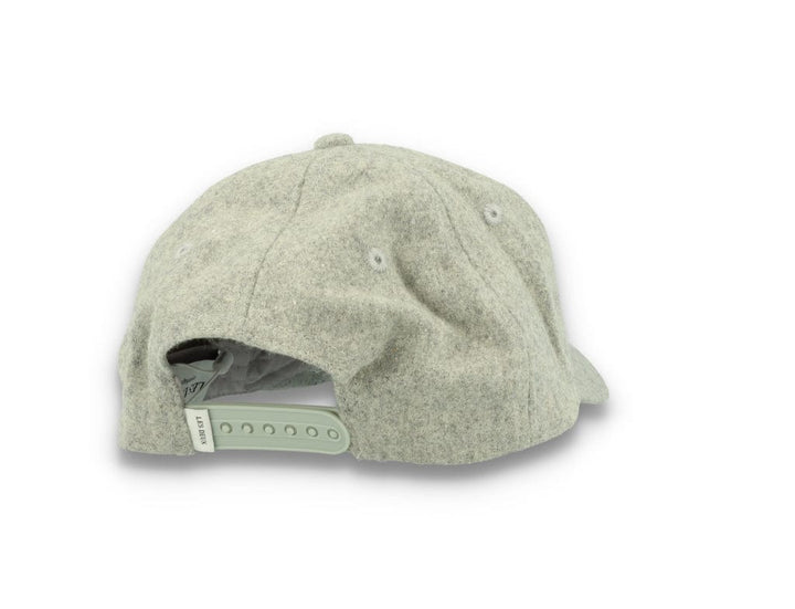 Wool II Baseball Cap Light Grey Melange/Black - LOKK