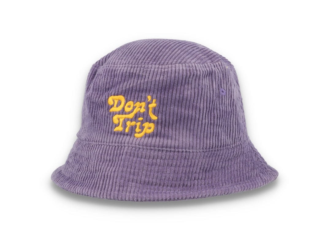 Bucket Hat Purple Free & Easy Don't Trip Fat Corduroy