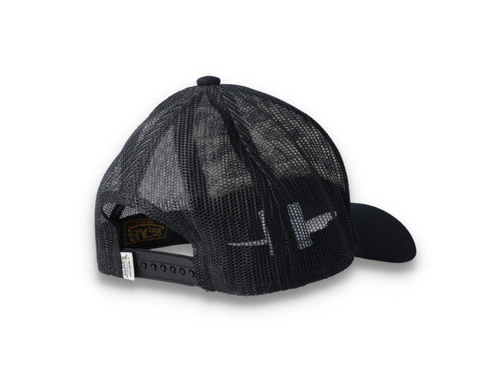 Von Dutch Trucker Cap Black/Black/White - LOKK