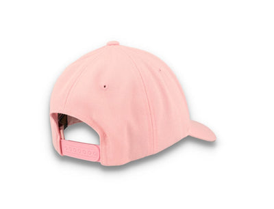 5-Panel Snapback Cap Prism Pink Premium Curved Visor - Yupoong 6789