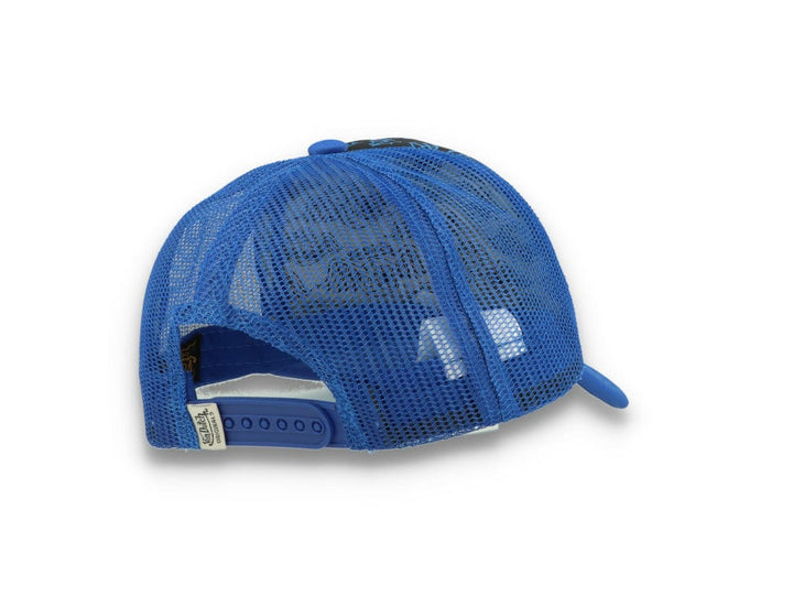 Von Dutch Trucker Cap Tampa Foam All Over Print Black/Blue - LOKK