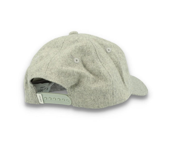 Wool II Baseball Cap Light Grey Melange/Black - LOKK