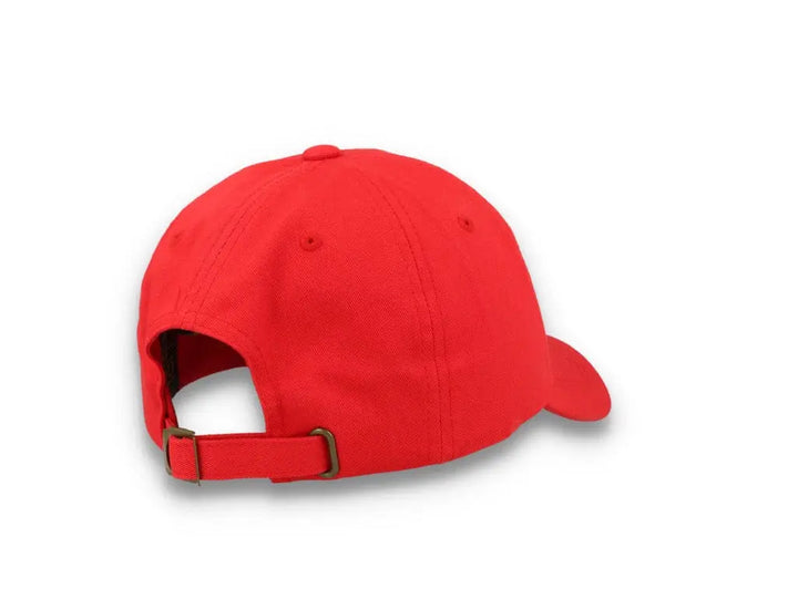 Red Dad Cap Low Profile Cotton Twill - Yupoong 6245CM - LOKK