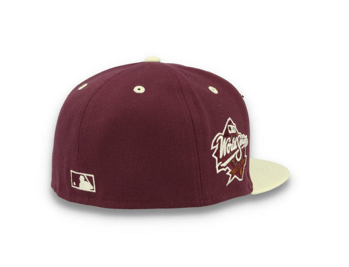 59FIFTY MLB World Series Trail Mix New York Yankees Plum/White - LOKK