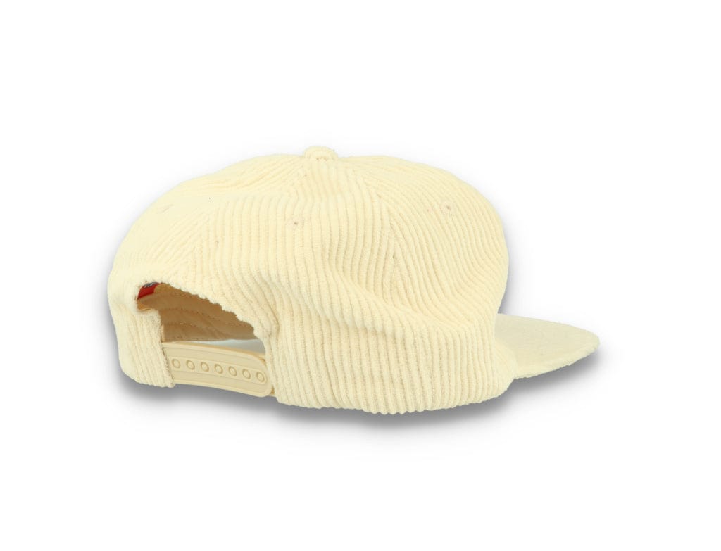 Free & Easy Don't Trip Fat Corduroy Snapback Cap Bone - LOKK
