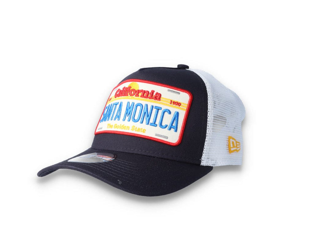 Trucker Cap Navy License Plate 9FORTY A-Frame Trucker - LOKK