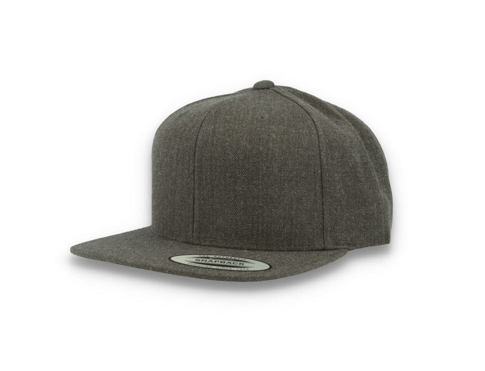 Dark Heather Grey/Dark Grey Snapback Cap - Yupoong 6089M - LOKK