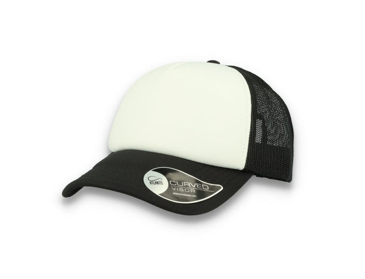 Trucker Cap Black/White Atlantis Rapper Foam - LOKK