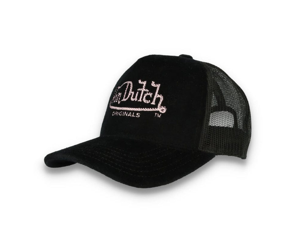 Von Dutch Trucker Cap Miami Velvet Black/Black - LOKK