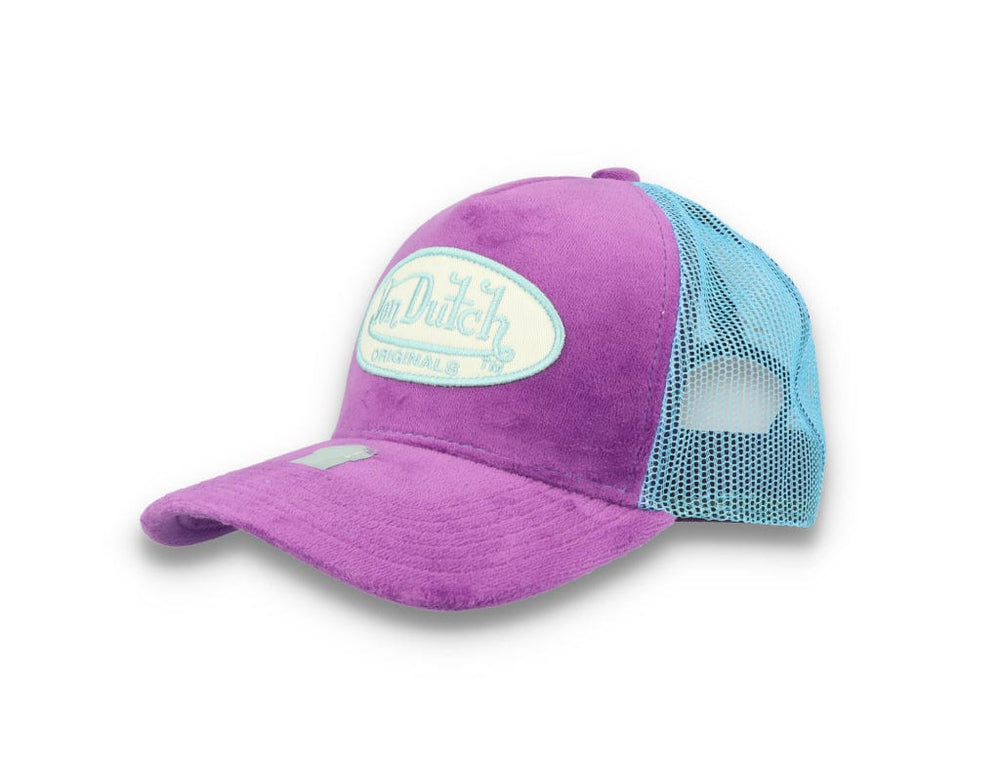 Von Dutch Trucker Cap Velvet Lilac/Blue - LOKK