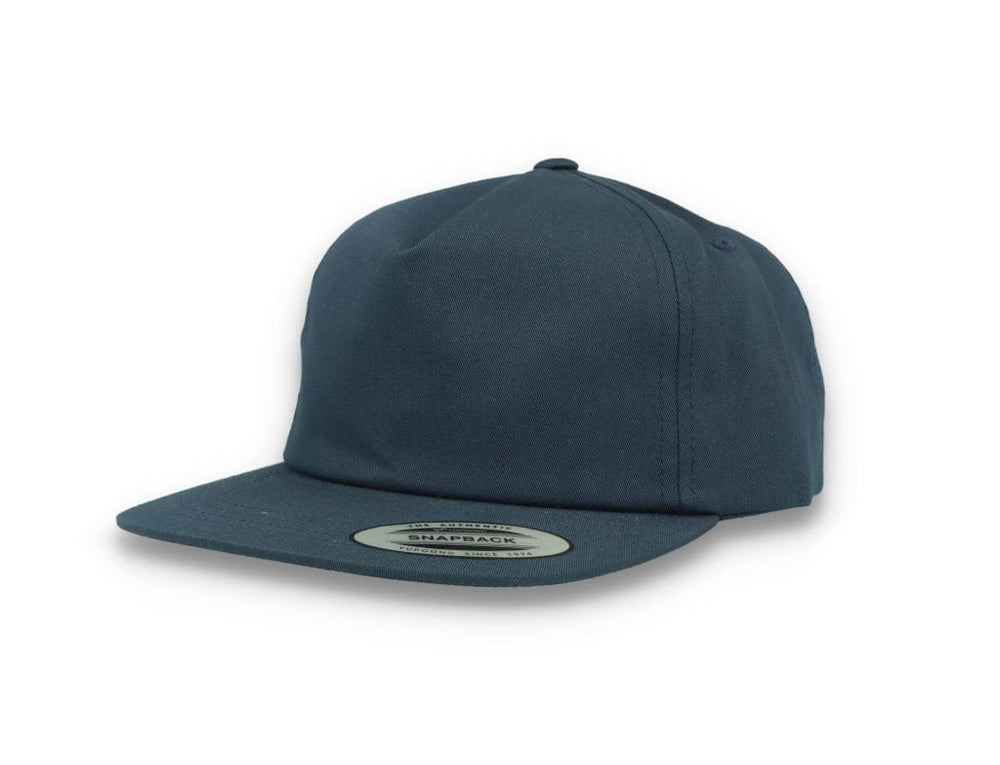 Yupoong 6502 Unstructured 5-Panel Snapback Cap Navy - LOKK