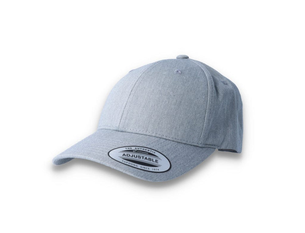 Curved Baseball Cap Snapback Heather Grey - Yupoong 7706 - LOKK