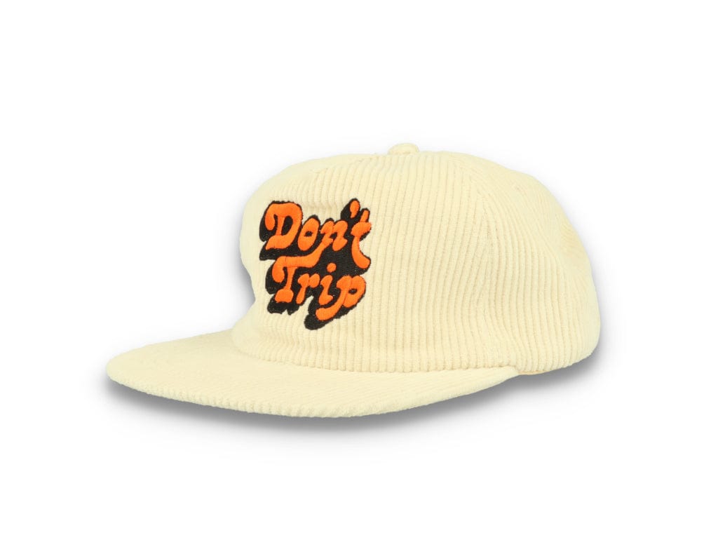 Free & Easy Don't Trip Fat Corduroy Snapback Cap Bone - LOKK