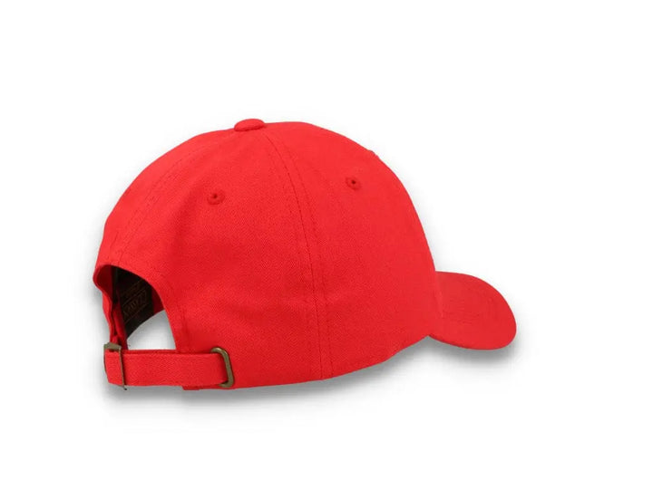 Red Dad Cap Low Profile Cotton Twill - Yupoong 6245CM - LOKK