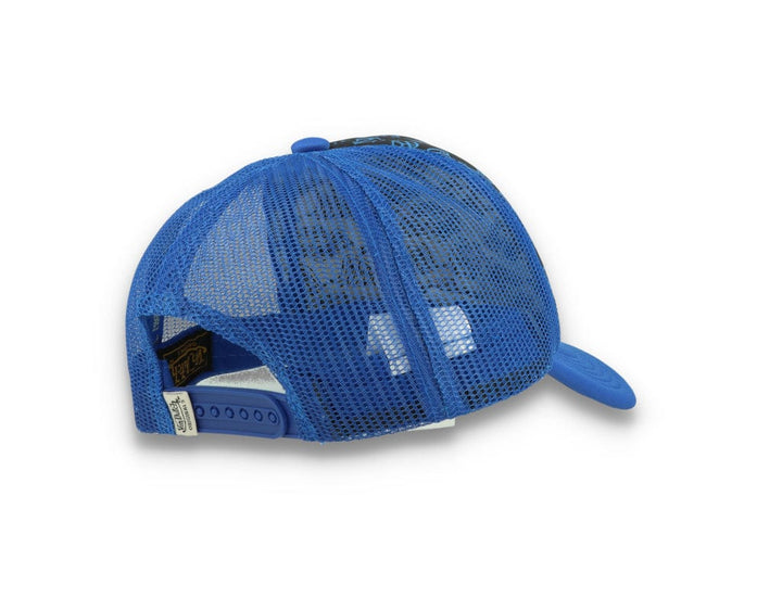 Von Dutch Trucker Cap Tampa Foam All Over Print Black/Blue - LOKK
