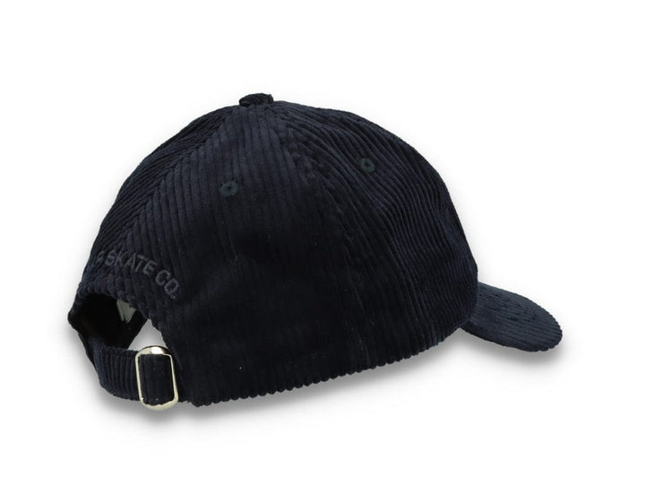 Polar Cord Stroke Logo Cap Navy - LOKK