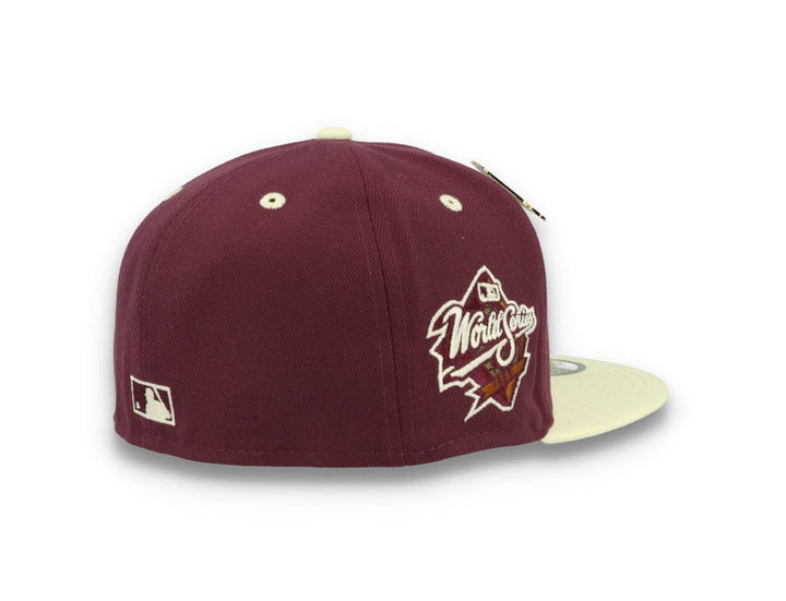 59FIFTY MLB World Series Trail Mix New York Yankees Plum/White - LOKK