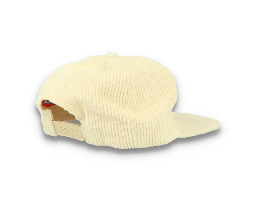 Free & Easy Don't Trip Fat Corduroy Snapback Cap Bone - LOKK