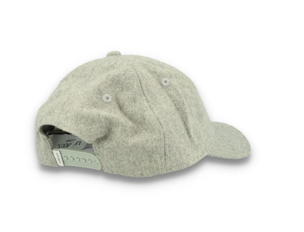 Wool II Baseball Cap Light Grey Melange/Black - LOKK