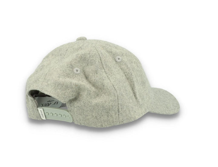 Wool II Baseball Cap Light Grey Melange/Black - LOKK