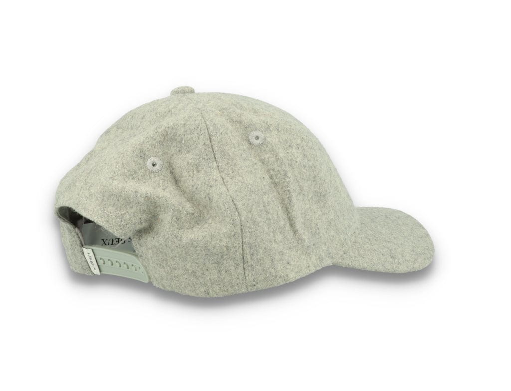 Wool II Baseball Cap Light Grey Melange/Black - LOKK