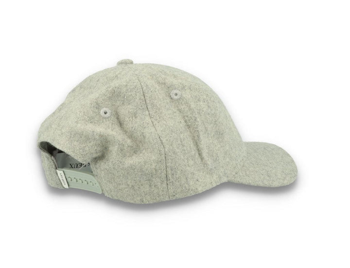 Wool II Baseball Cap Light Grey Melange/Black - LOKK