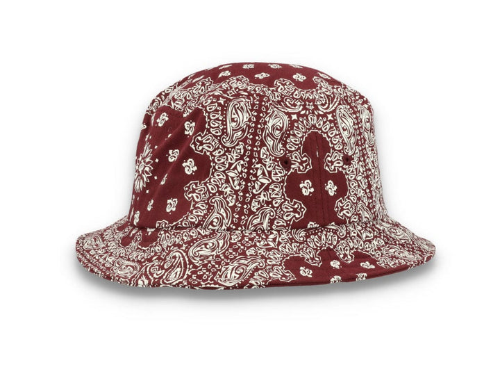 Bucket Hat Bandana Print Cherry/White 5003BP - LOKK