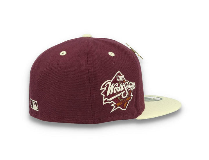 59FIFTY MLB World Series Trail Mix New York Yankees Plum/White - LOKK