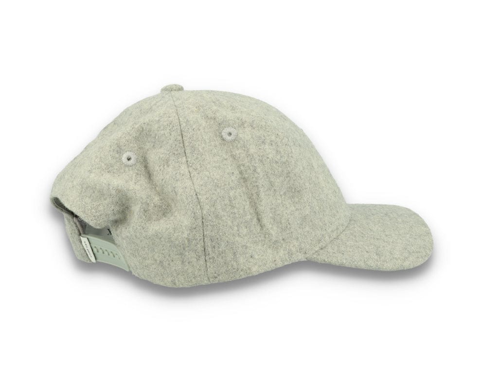 Wool II Baseball Cap Light Grey Melange/Black - LOKK