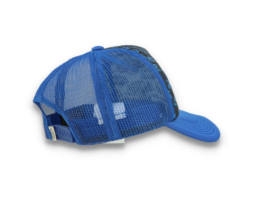 Von Dutch Trucker Cap Tampa Foam All Over Print Black/Blue - LOKK