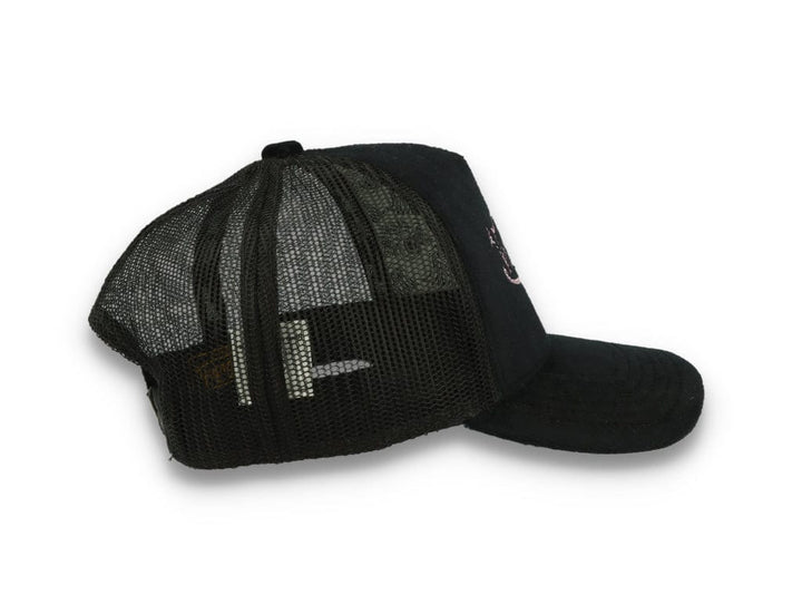Von Dutch Trucker Cap Miami Velvet Black/Black - LOKK