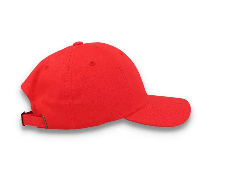 Red Dad Cap Low Profile Cotton Twill - Yupoong 6245CM - LOKK
