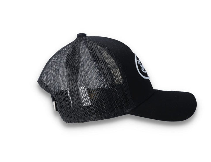 Von Dutch Trucker Cap Black/Black/White - LOKK