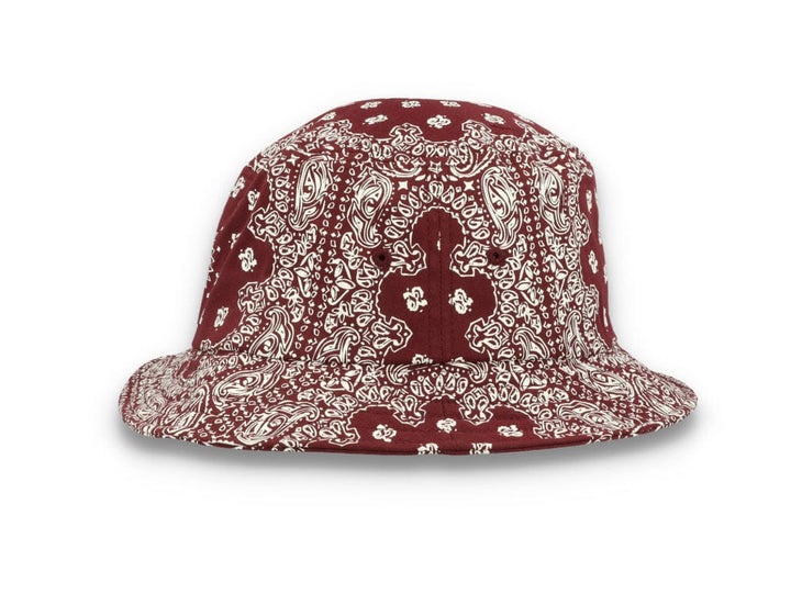 Bucket Hat Bandana Print Cherry/White 5003BP - LOKK